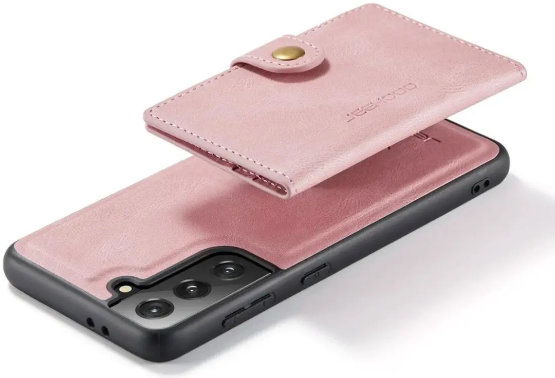 CaseMe JH-01 Hoesje Samsung Galaxy S22 - 4 Pasjes - Roze - afbeelding 6 van 6