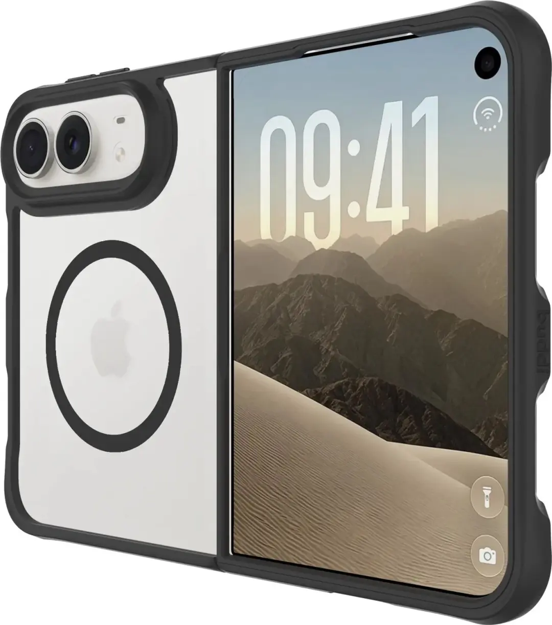 Buddi Hybrid Hoesje iPhone Duo MagSafe - Zwart - afbeelding 4 van 6