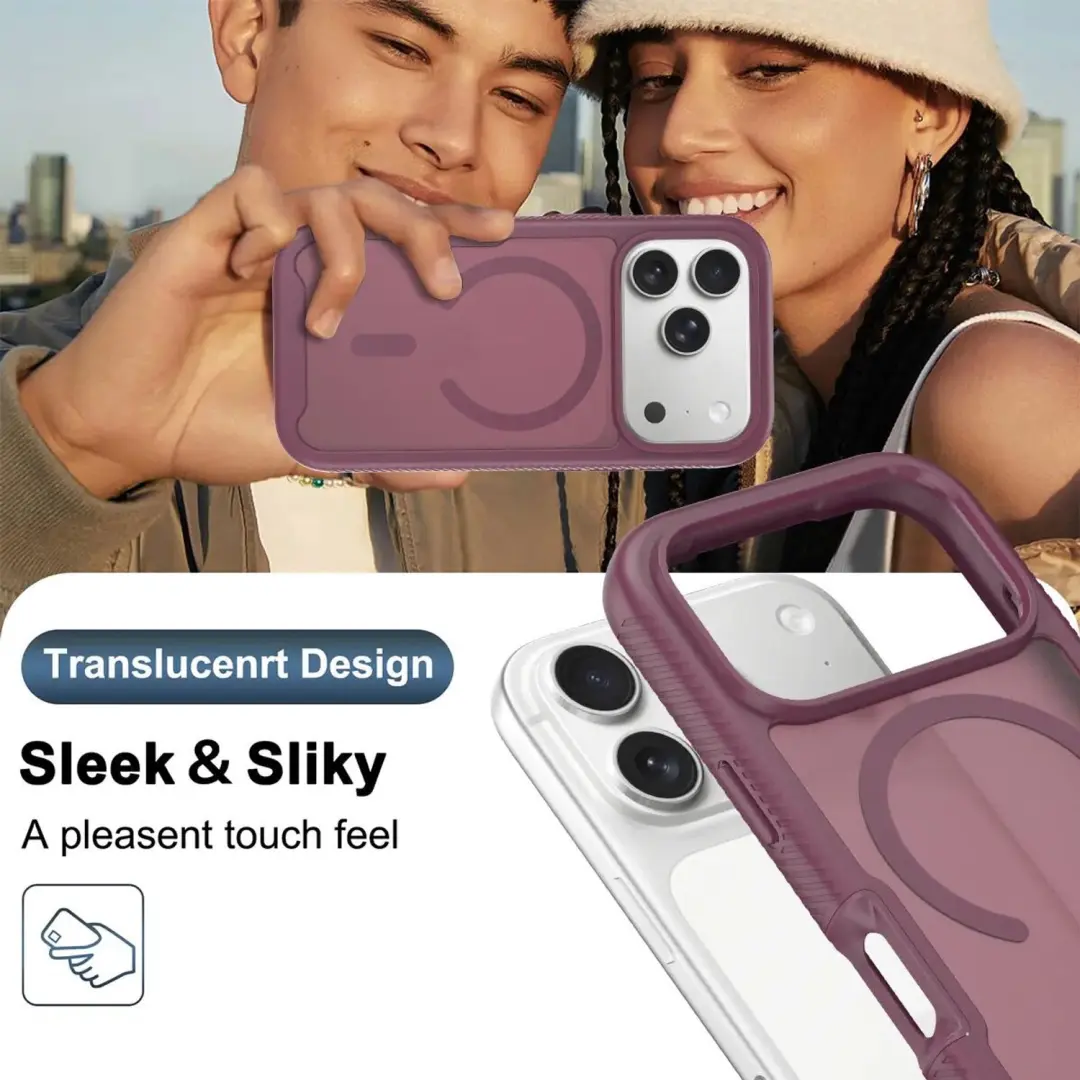 Hoesje iPhone 18 Pro MagSafe Full Protect - Matte Burgundy - afbeelding 6 van 6