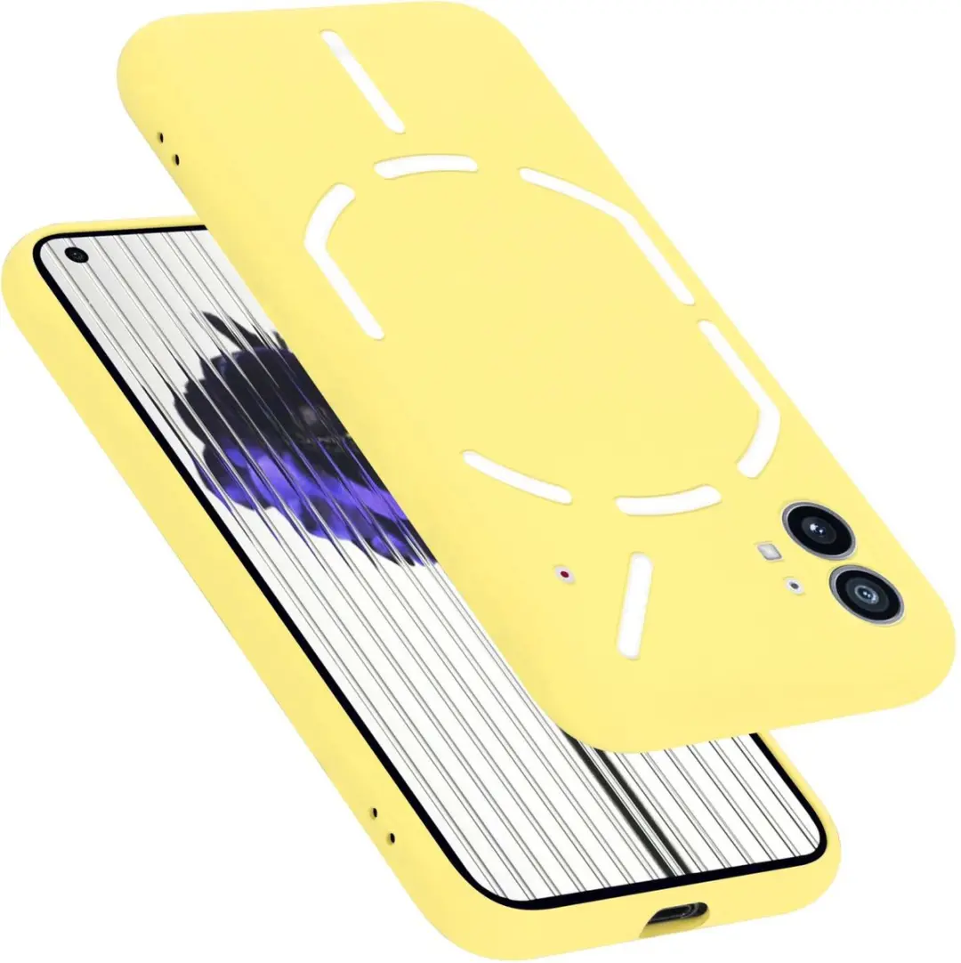 Cadorabo Hoesje geschikt voor Nothing Phone (1) in LIQUID GEEL