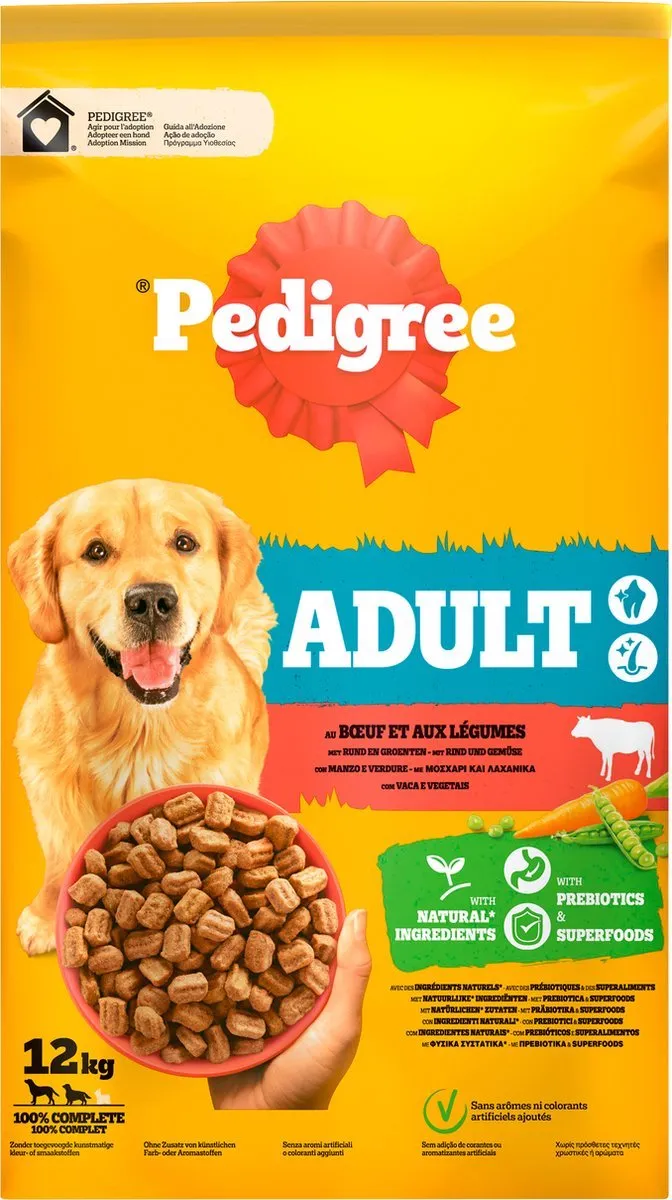 Pedigree Adult Rund Hondenbrokken 12kg