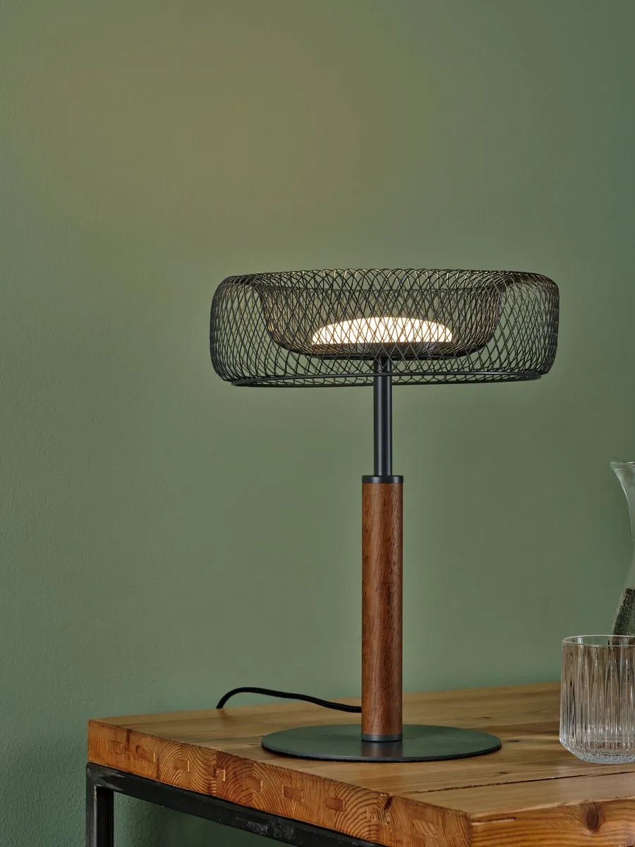 Osram Decor Mesh Tafellamp 10W - 640lm - 3000K - Zwart - afbeelding 6 van 6