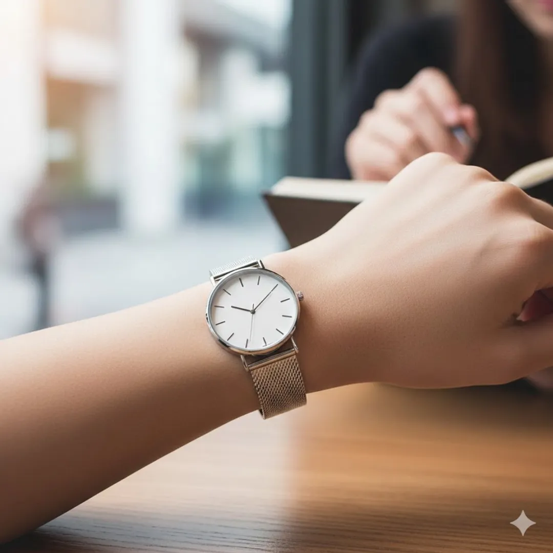 NuveX Milanese Horlogeband 18mm - Zilver - Smartwatch