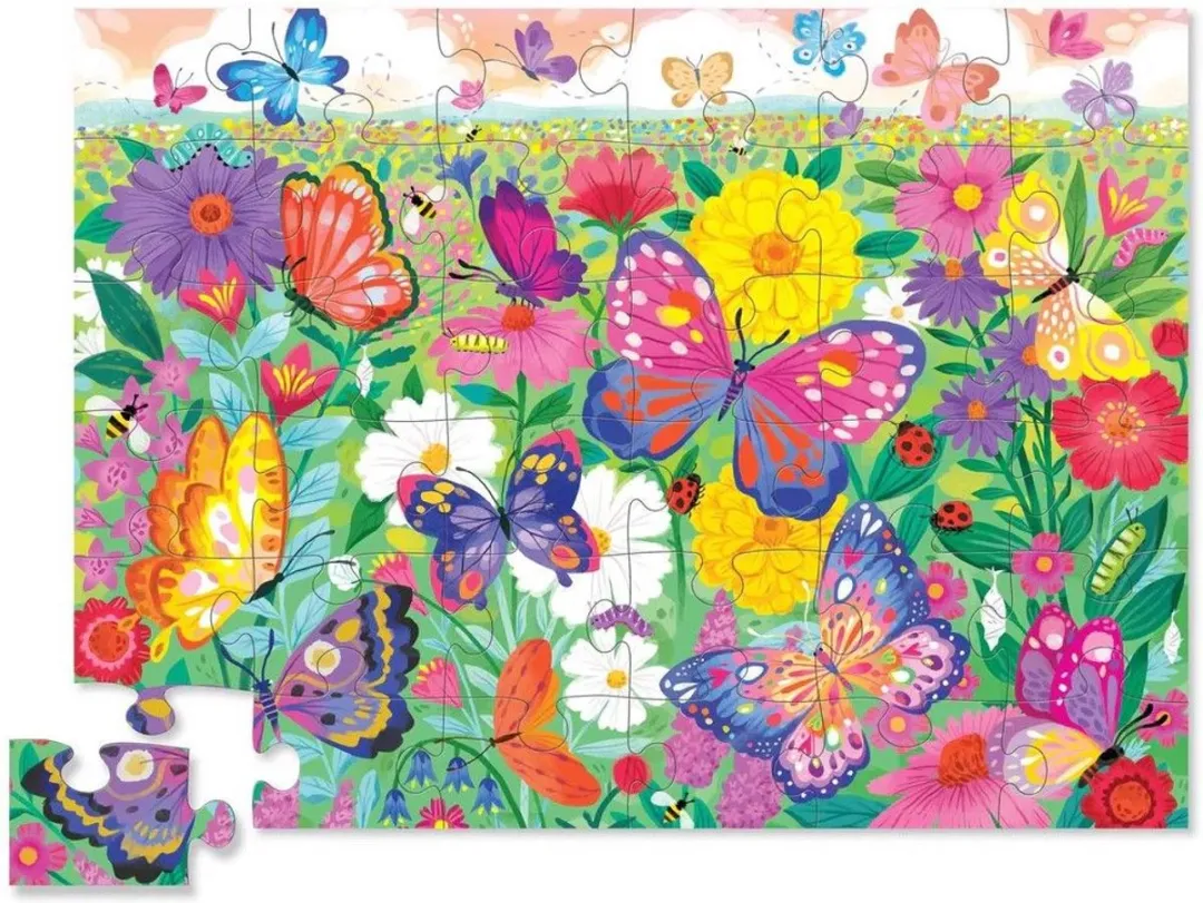 Crocodile Creek Vlinder Puzzel CC40793 - Multicolor