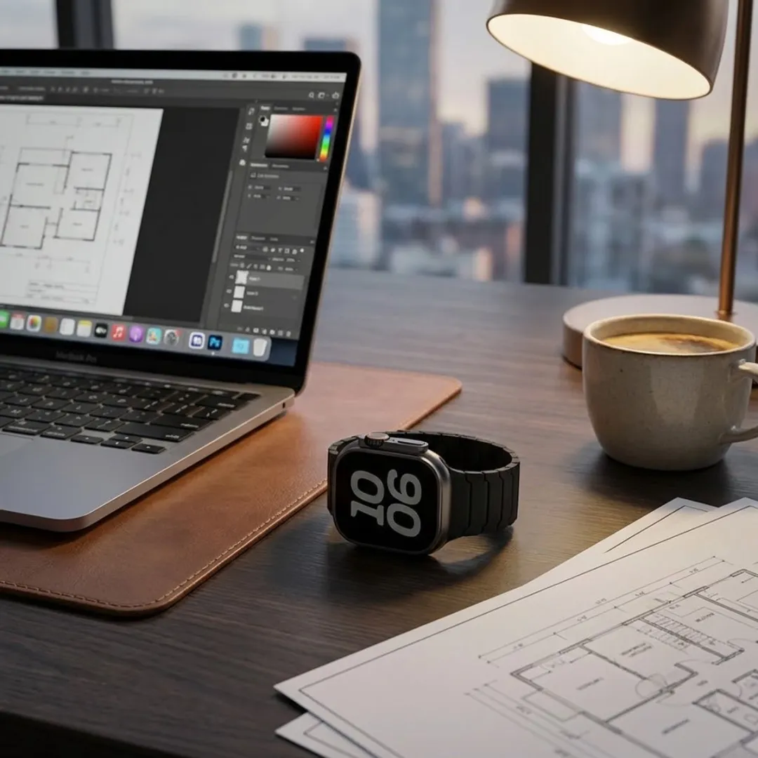 NUVEX Zwart Siliconen Horlogebandje - Magnetisch - One Size - Apple Watch 38/40/41/42mm