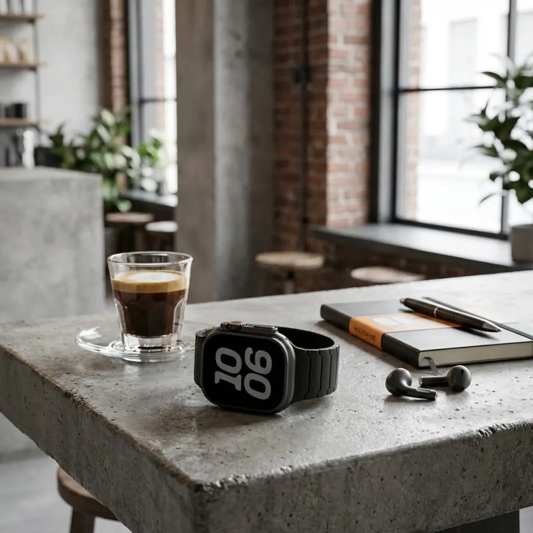 NUVEX Zwart Siliconen Horlogebandje - Magnetisch - One Size - Apple Watch 38/40/41/42mm