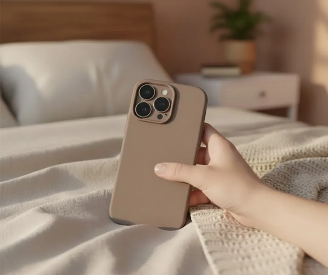 NUVEX iPhone 14 Pro Hoesje 3-delig - Zwart/Beige/Bruin