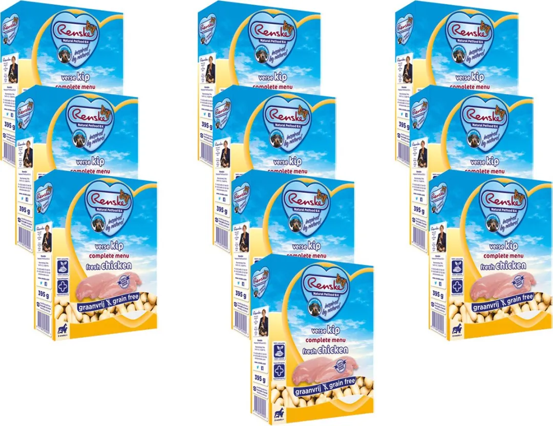 Renske Hond Vers Adult Graanvrij Kip - 10x395g
