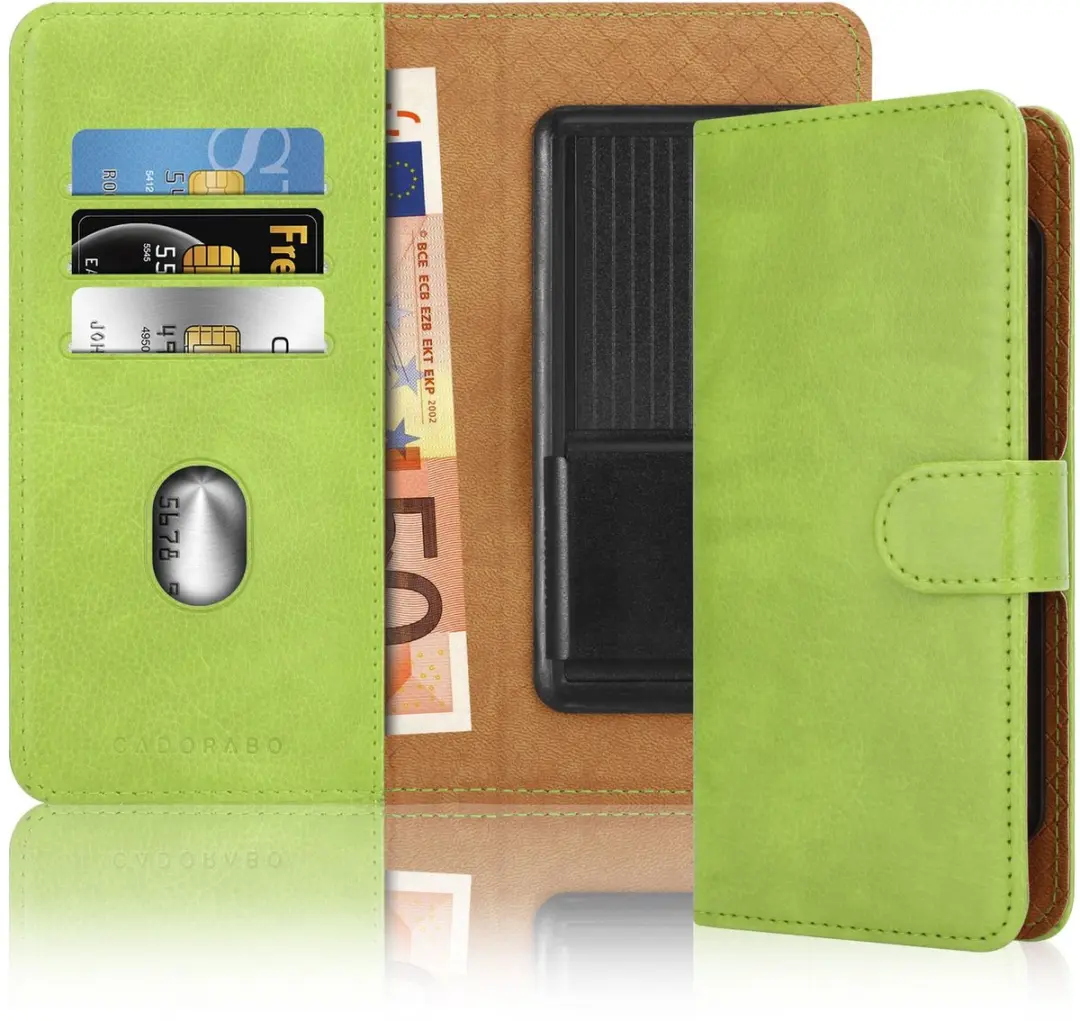 Hoesje geschikt voor Xiaomi Mi 6 PRO in GROEN met kaartslot, 360 graden bescherm