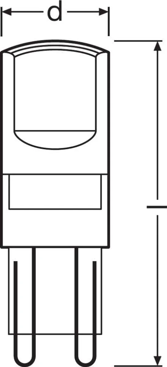 Osram LED Insteeklamp G9 1.9W - 200 Lumen - 2 Stuks