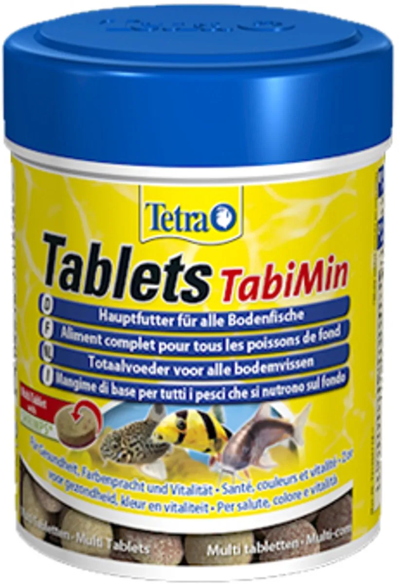 Tetra Tabimin Vissenvoer 120 Tabletten - Middelgrote vissen