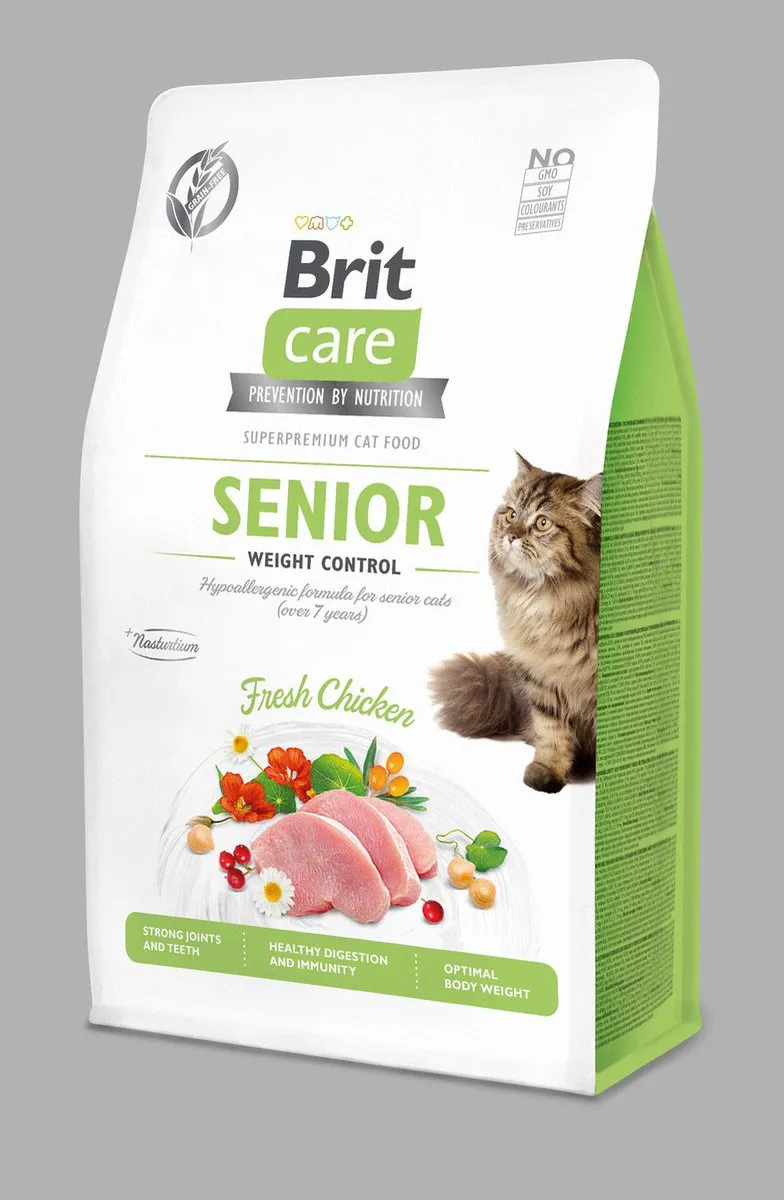 Brit Care Senior Weight Control Kattenvoer 2kg