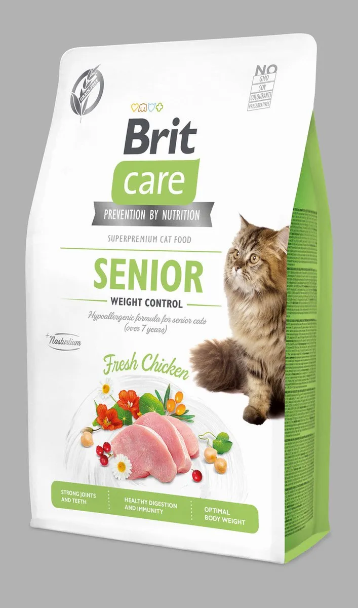 Brit Care Senior Weight Control Kattenvoer 2kg