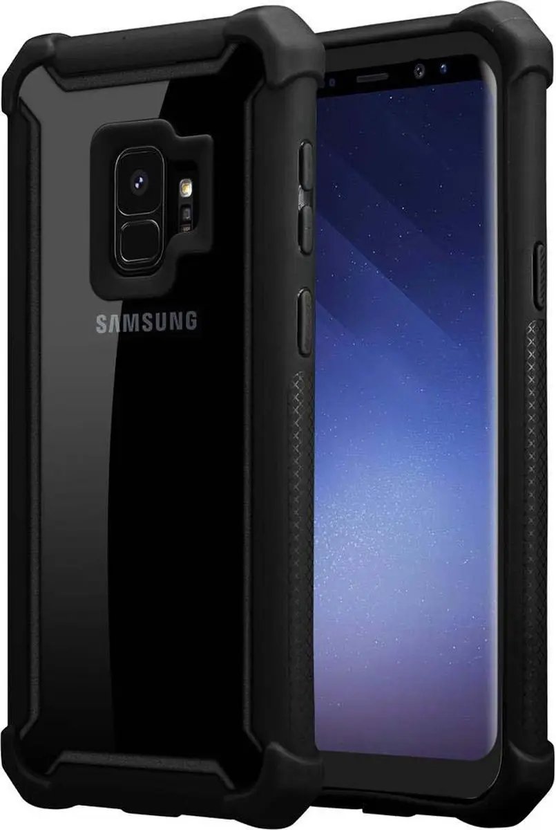 Cadorabo Hoesje geschikt voor Samsung Galaxy S9 in ALDER ZWART