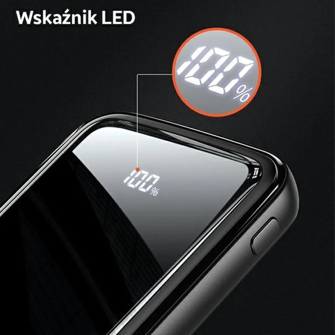 USAMS PB58 Powerbank 10000mAh 22,5W - Zwart - afbeelding 6 van 6