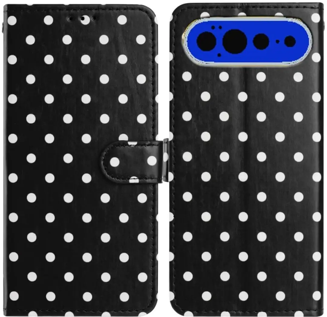 Google Pixel 11 Pro XL Hoesje Polka Dot Wallet Book Case