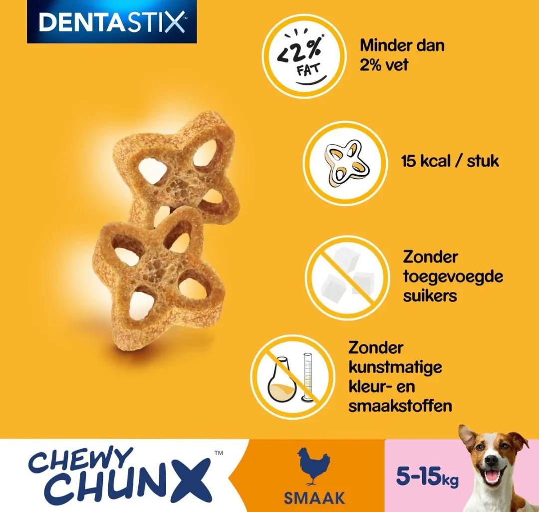 Pedigree Dentastix Chewy Chunx Mini Kip - 340g