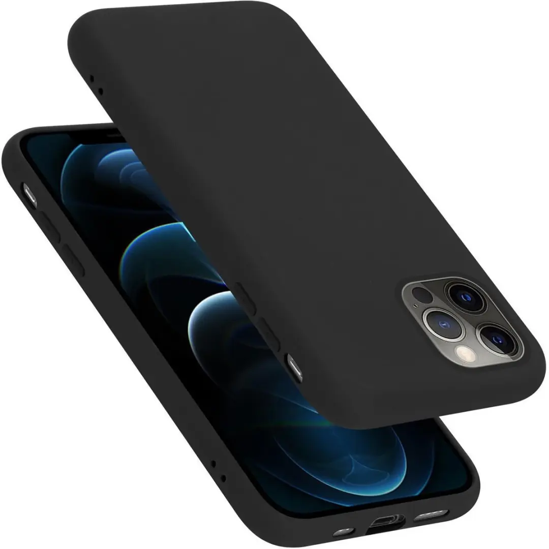 Cadorabo Hoesje geschikt voor Apple iPhone 13 MINI in LIQUID ZWART