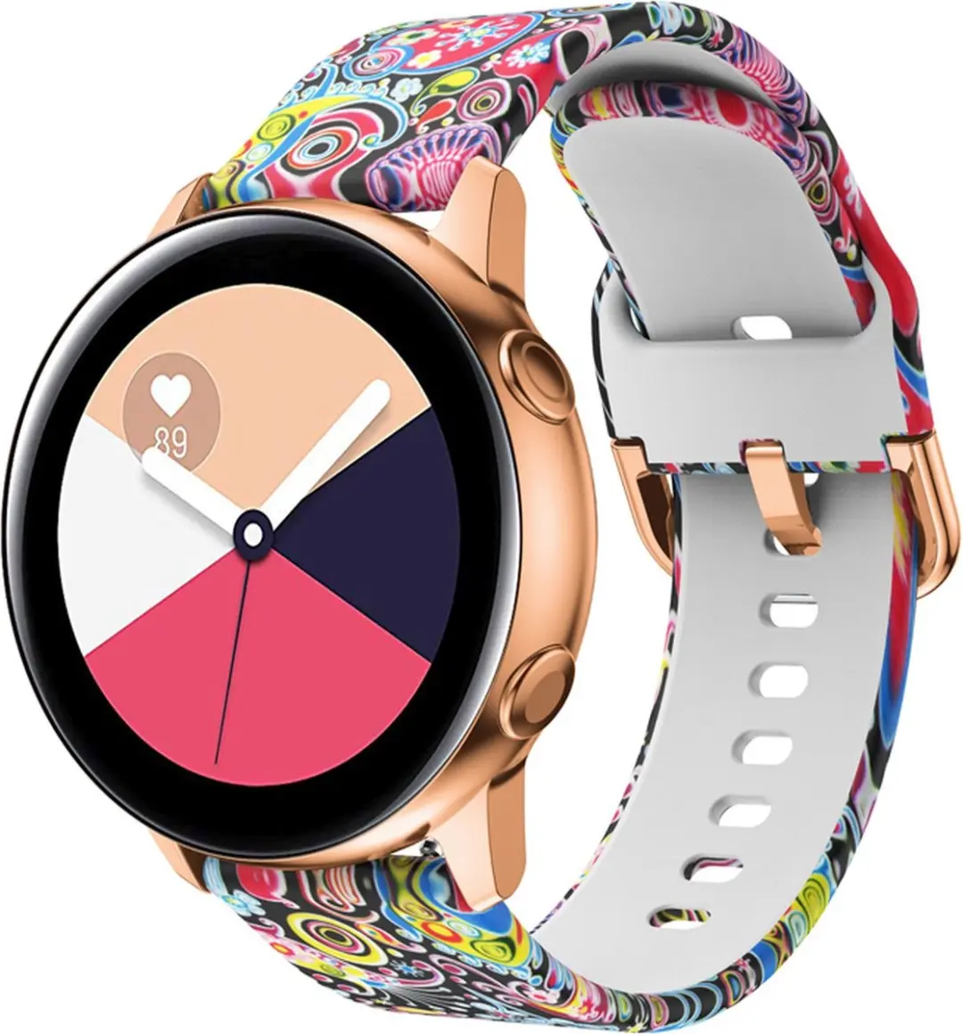 Cadorabo Silicone bandje 20mm geschikt voor Samsung Galaxy Watch 42mm / 3 / 4 /
