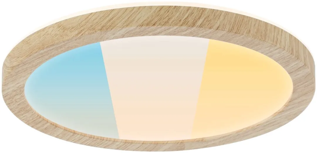 Paulmann Atria Shine LED-paneel 7,6W 1100lm 3000-6500K Houtlook