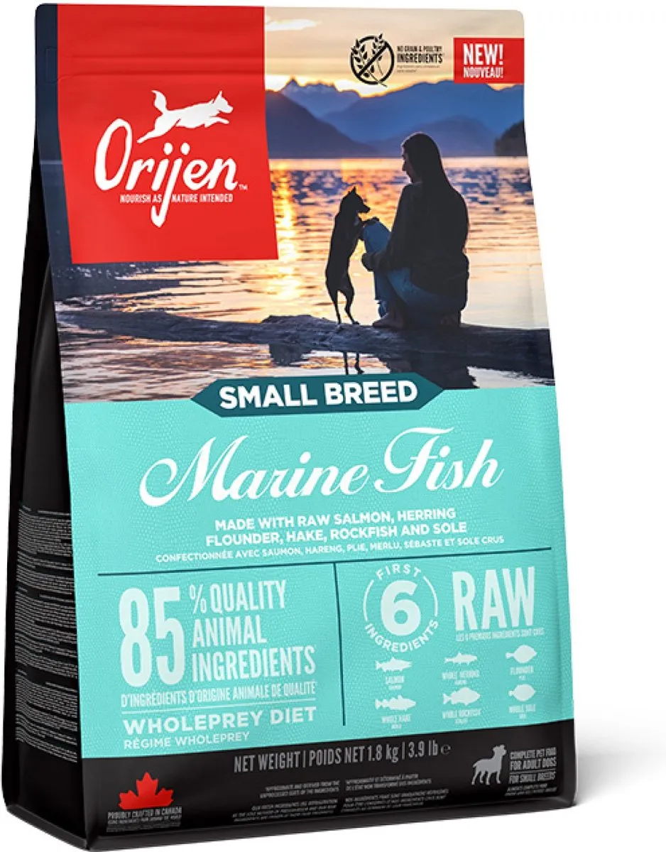 Orijen Whole Prey Small Breed Marine Fish Hondenvoer 1,8 kg