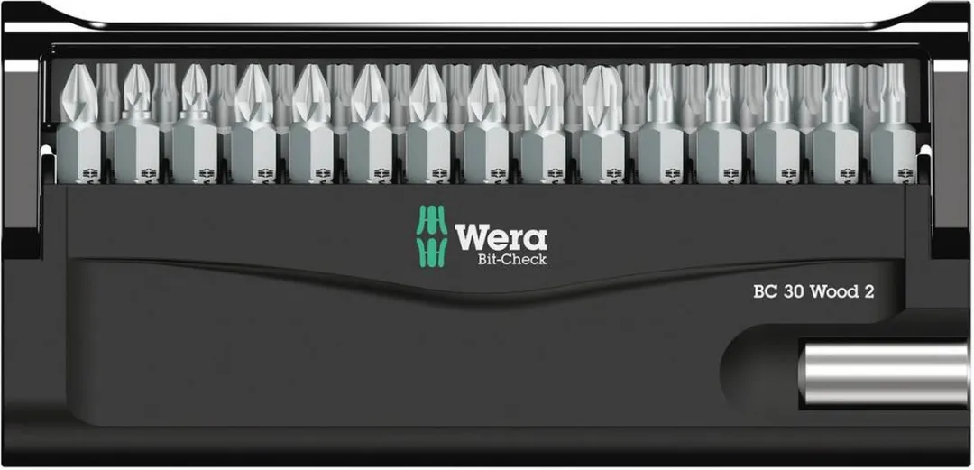 Wera Bit-Check 30 Wood 2 SB 05057438001 Bitset - 30-delig