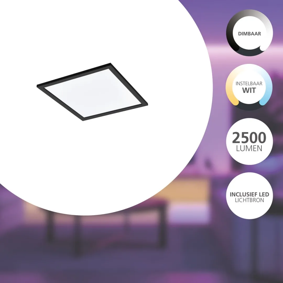 EGLO connect.z Salobrena-Z Smart Plafondlamp - 2765K - Zwart