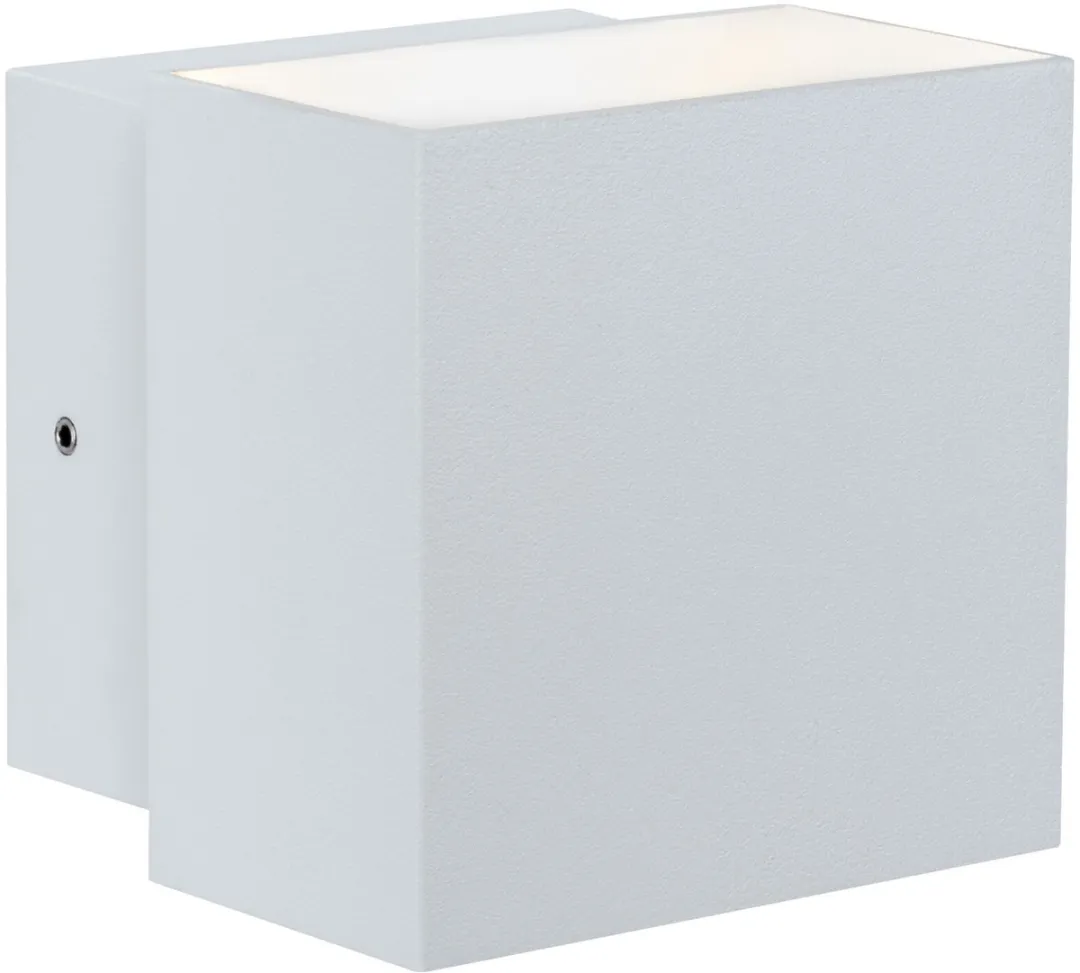 Paulmann LED Wandlamp Cybo IP65 2x3,5W 2700K - Wit Aluminium