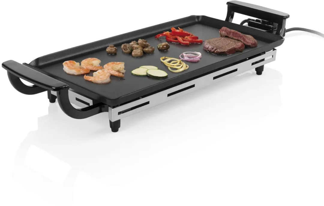 Princess Table Chef Bakplaat 1800W - 43x23cm - 6 Personen - Zwart