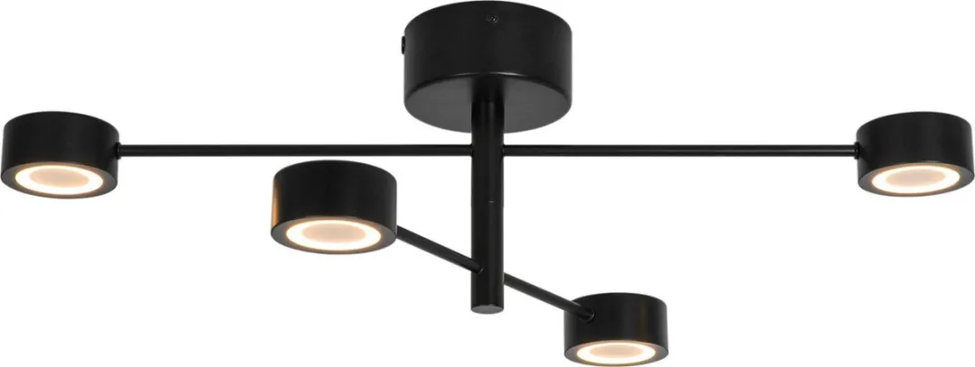 Nordlux Clyde Flex 4 Rail-Spot Moodmaker 3 Step Dimmable - Zwart