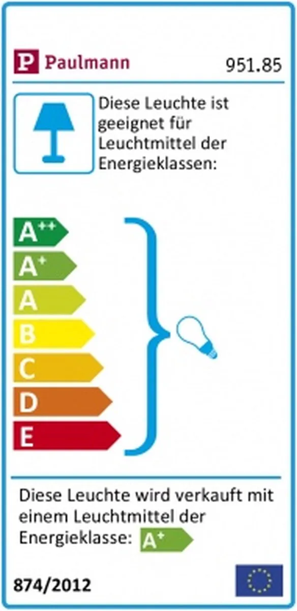 Paulmann Decosysteems LED Pendel Onderrail 1x3,5W GZ10 2700K - Wit