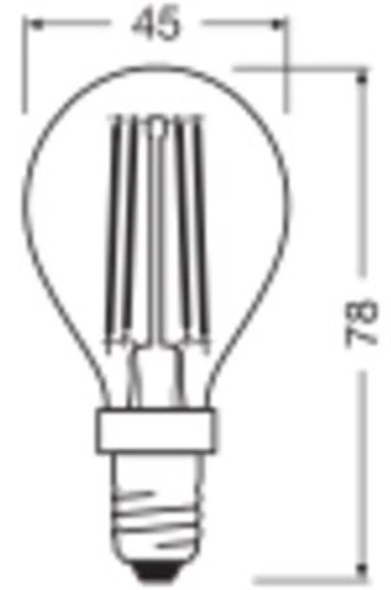 Osram LED-lamp E14 4W Warmwit - 1 Stuk