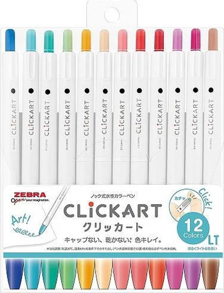 Zebra Clickart Knock Sign 0,6mm Pennen