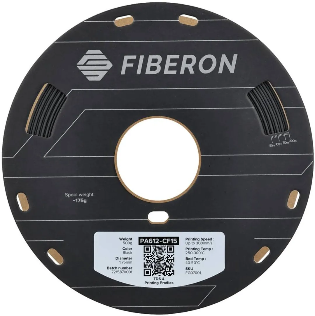 Polymaker Fiberon PA612-CF15 Filament - 1.75mm - 500g - Zwart