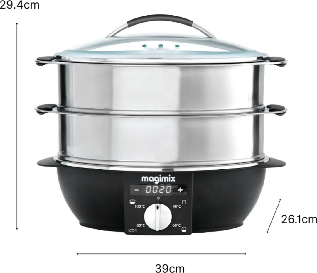 Magimix 11582 Stoomkoker 5.5L - 4 Zones - Zwart/RVS - afbeelding 6 van 6