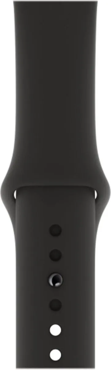 Apple Siliconen Bandje - Apple Watch 42/44mm Zwart
