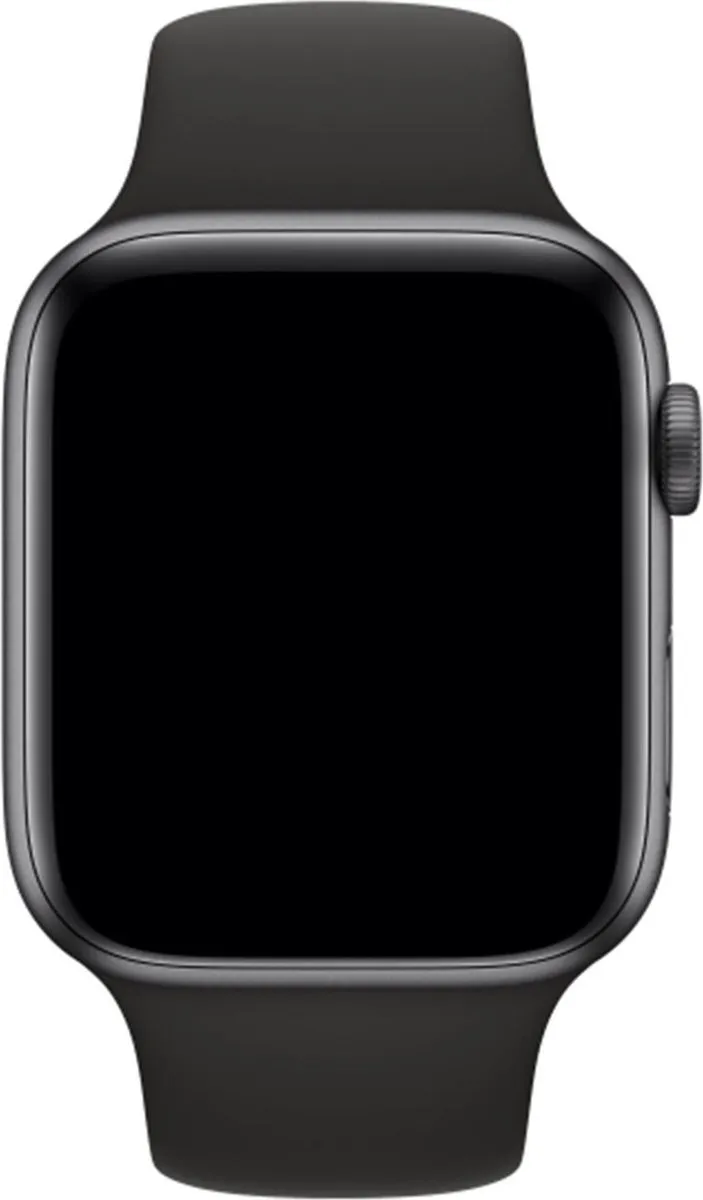 Apple Siliconen Bandje - Apple Watch 42/44mm Zwart