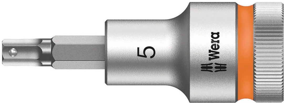 Wera 8740 C HF Binnenzeskant Bitdop 1/2" - 5x60mm