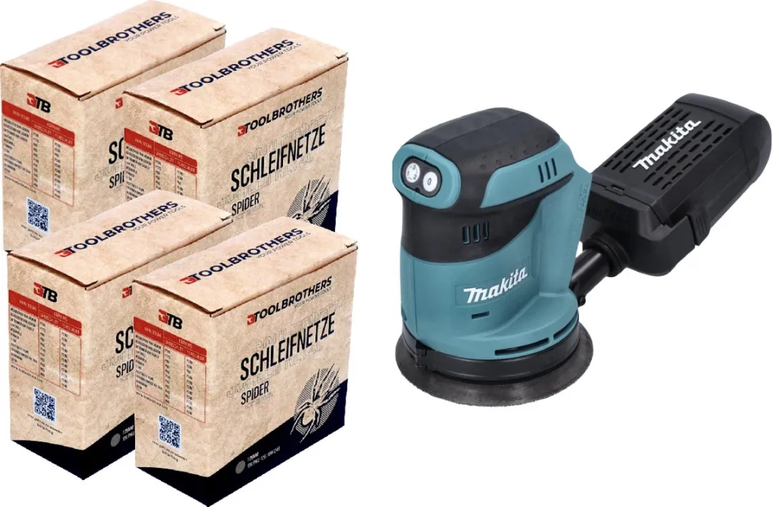 Toolbrothers DBO180Z Excentrische Schuurmachine 125mm - 4x SPIDER Schuurmiddelen - afbeelding 2 van 6