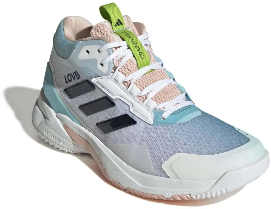 adidas Crazyflight 6 Mid Dames Volleyschoenen - Lichtblauw - afbeelding 4 van 5