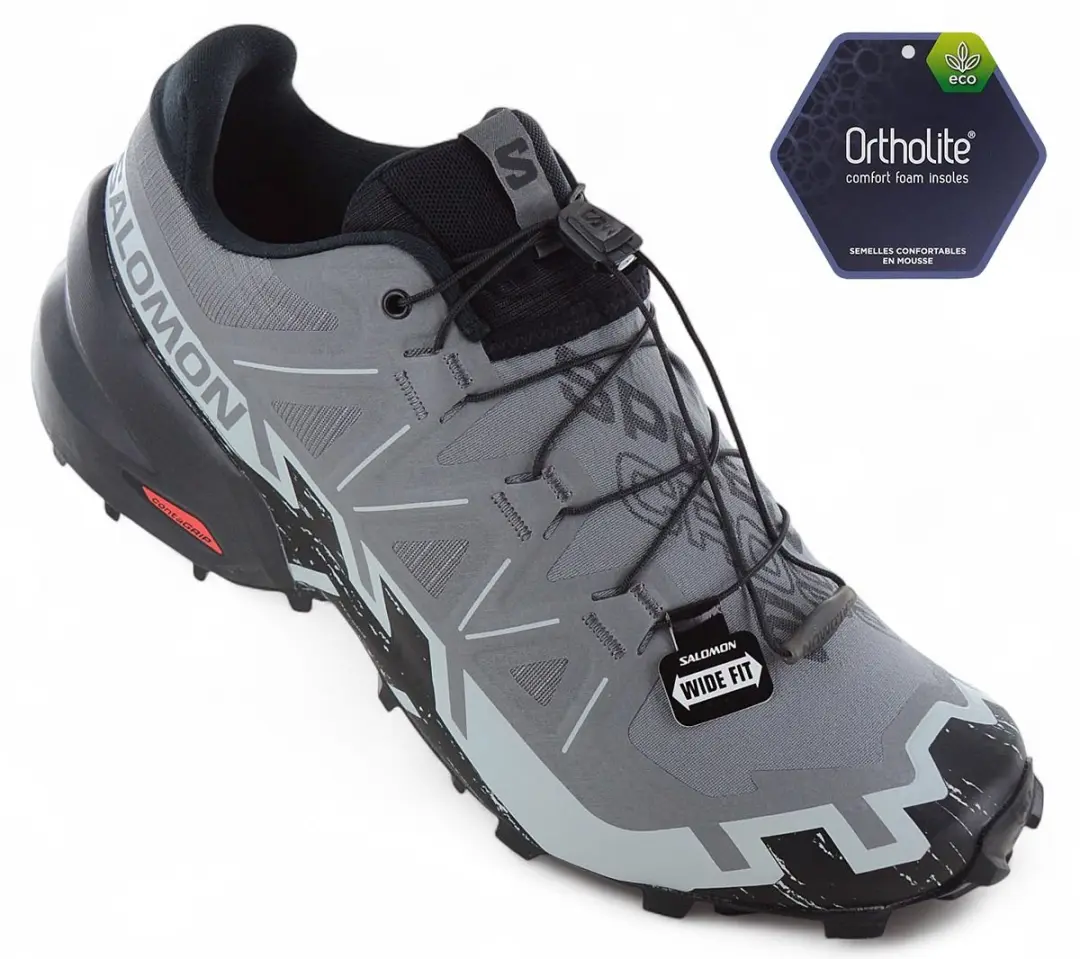 Salomon Speedcross 6 Wide Heren Trailrunningschoenen - Grijs - afbeelding 6 van 6