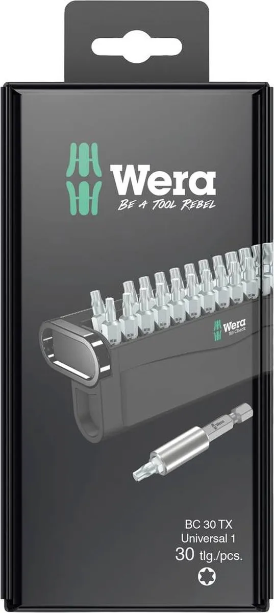 Wera Bit-Check 30 TX Universal 5057900001 Bitset - 30-delig