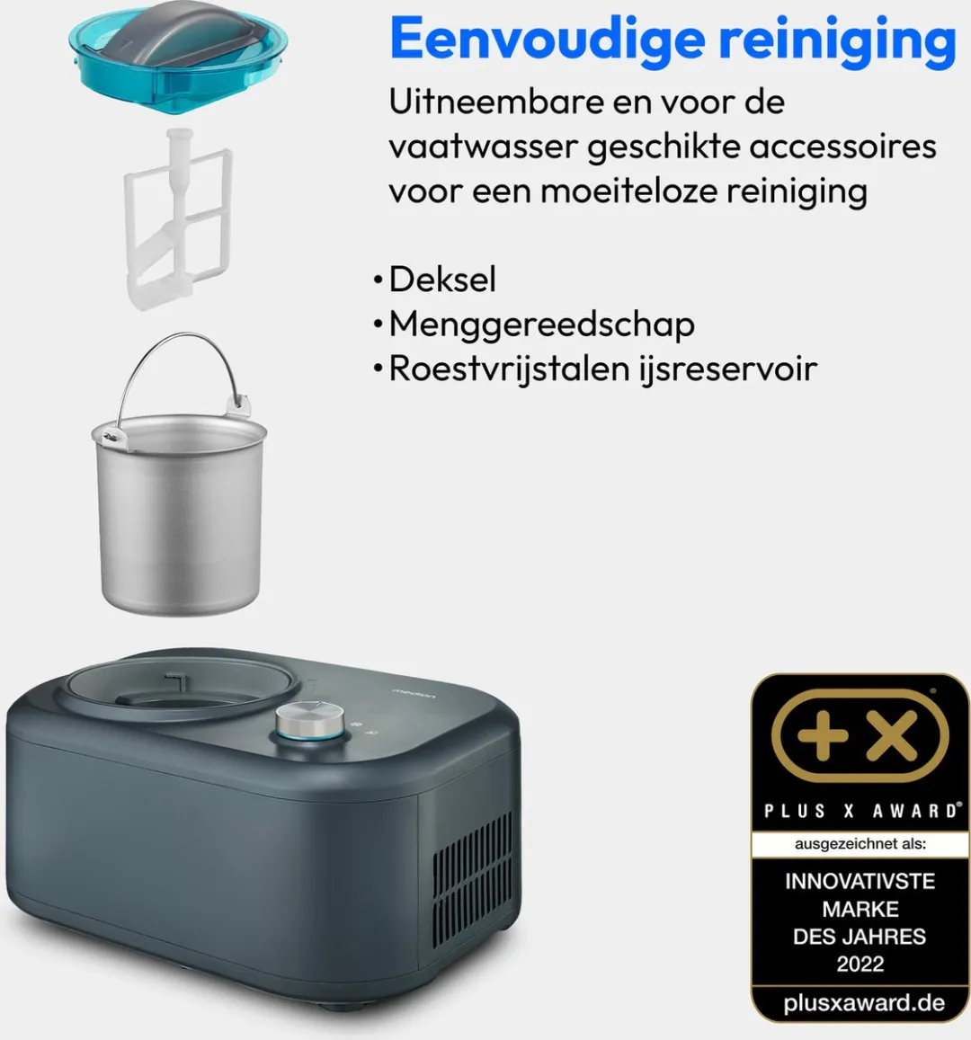 Medion MD10169 IJsmachine - 1L - Blauw