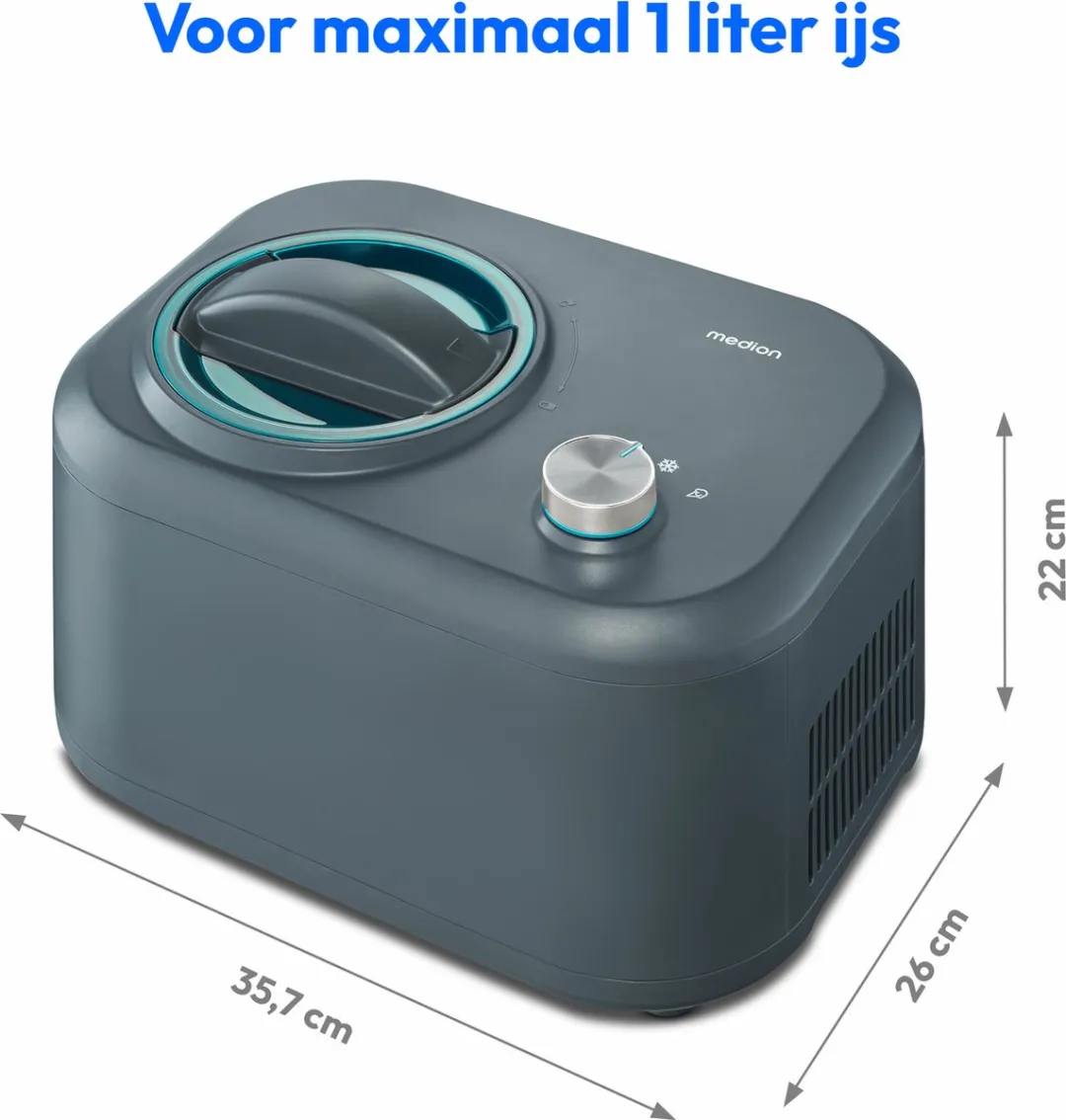 Medion MD10169 IJsmachine - 1L - Blauw - afbeelding 6 van 6