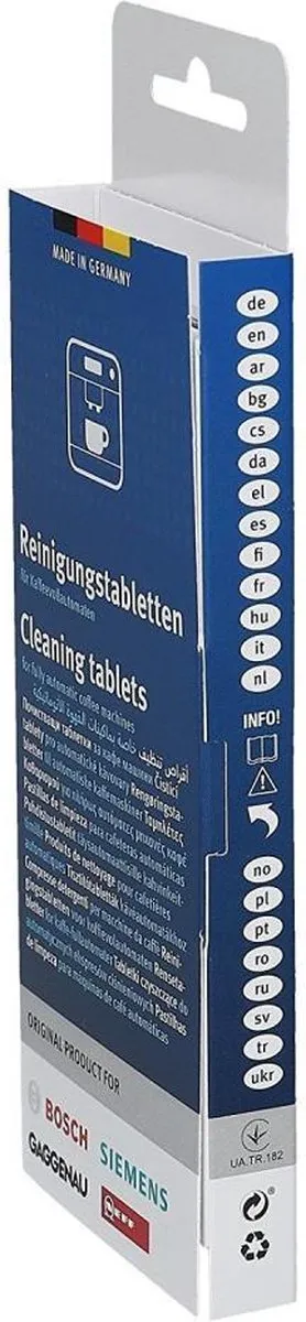 Neff Reinigingstabletten 00312502 - 10 Stuks - 2.2ml