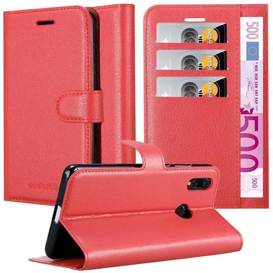 Cadorabo Hoesje geschikt voor Xiaomi RedMi 7 in KARMIJN ROOD