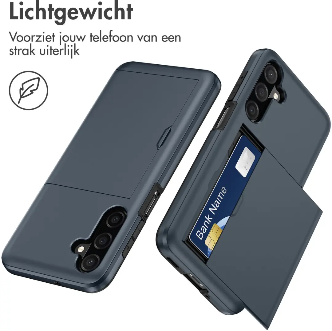 imoshion Galaxy A27 Hoesje met Pasjeshouder - Donkerblauw - afbeelding 3 van 6