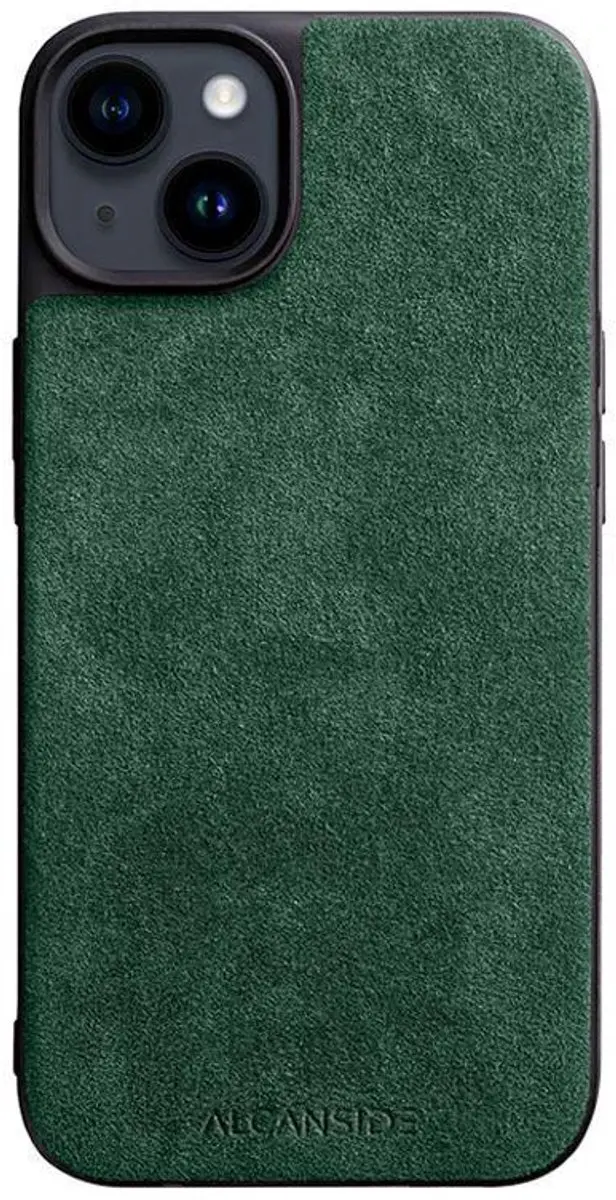 iPhone 14 - Alcantara Back Cover - Midnight Green