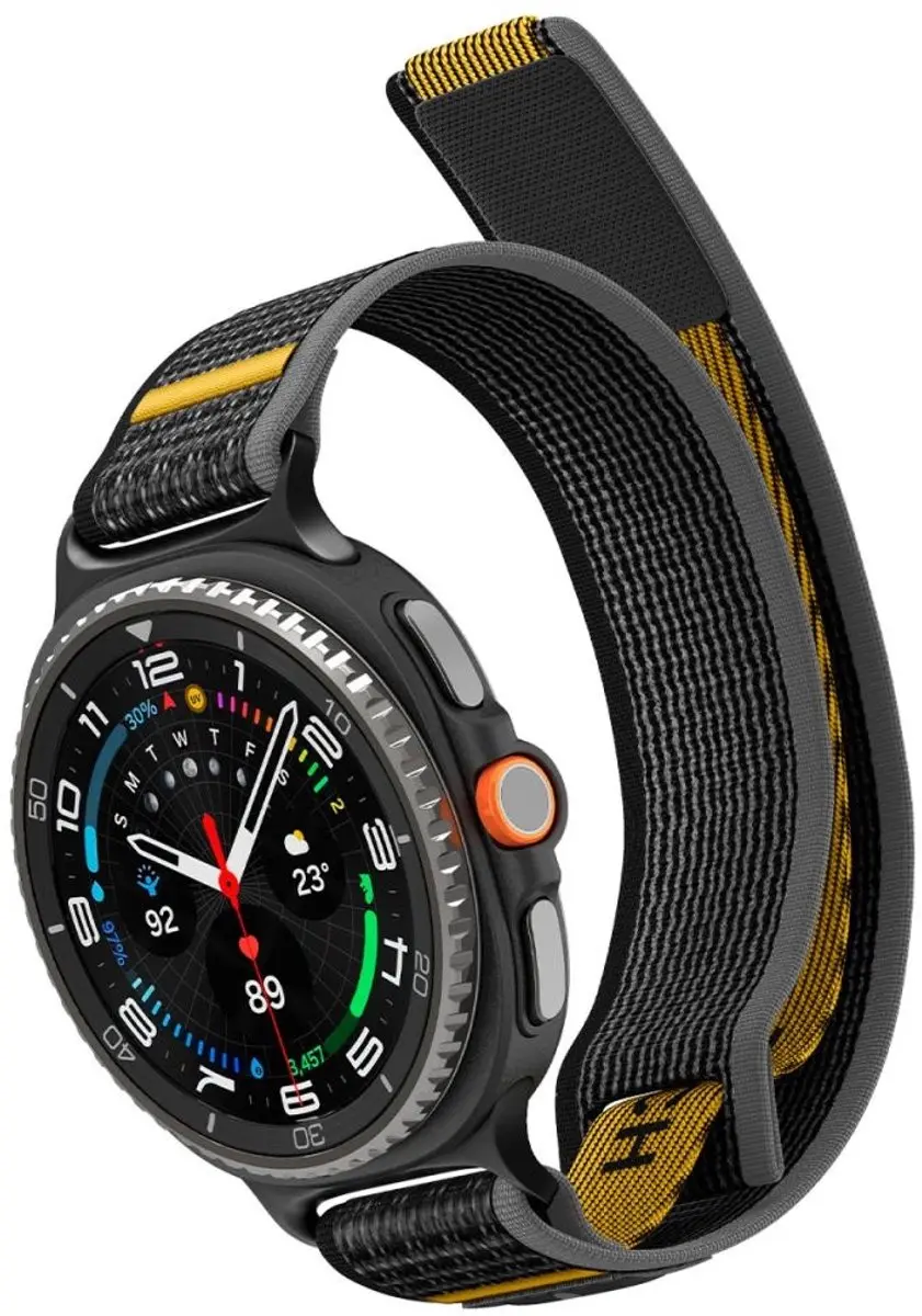 Spigen Athlex Air Bandje Samsung Galaxy Watch 8 - Zwart - afbeelding 4 van 6