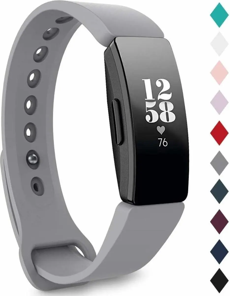 Fitbit Inspire  silicone band (grijs)